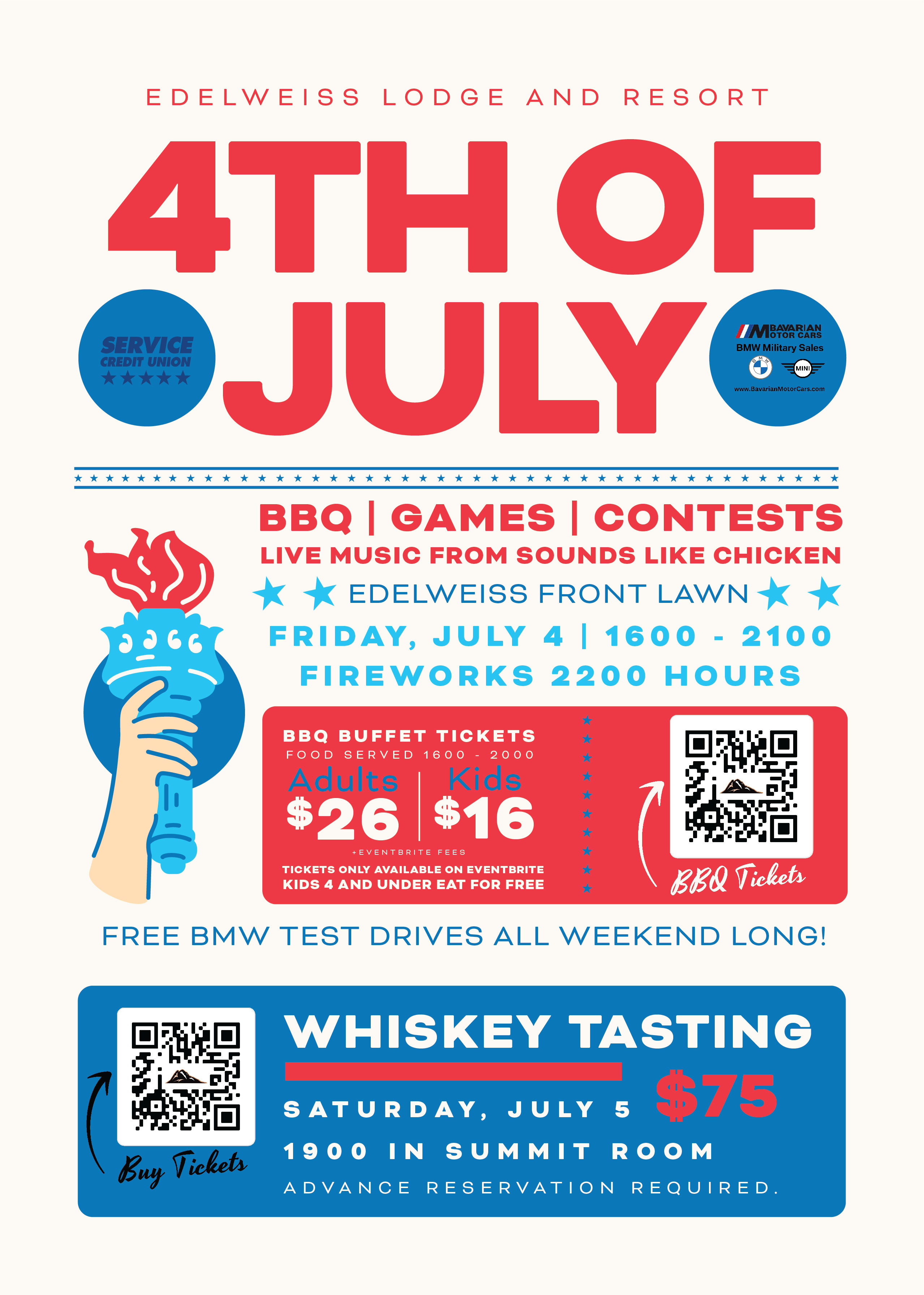 4th of July BBQ poster