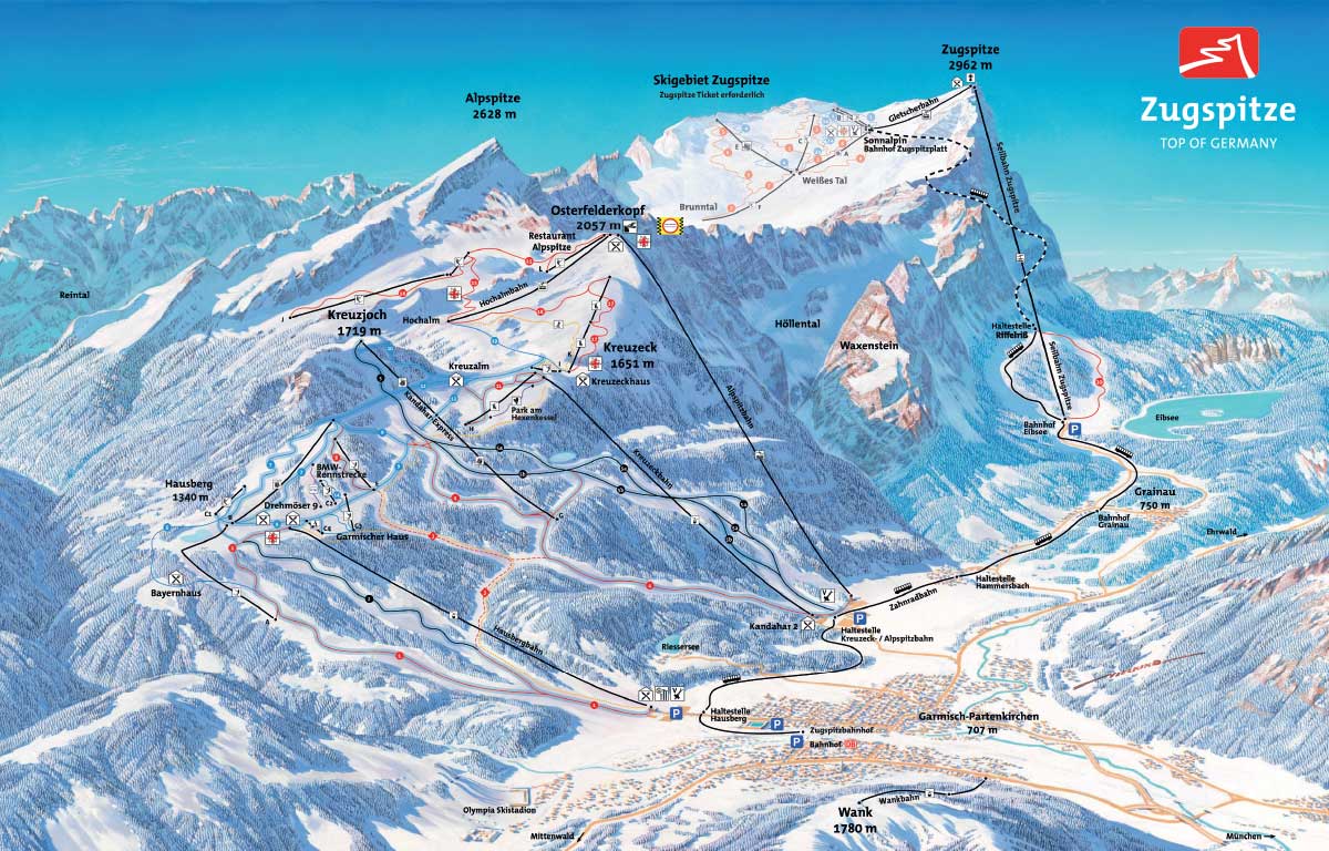 Garmisch Ski Map