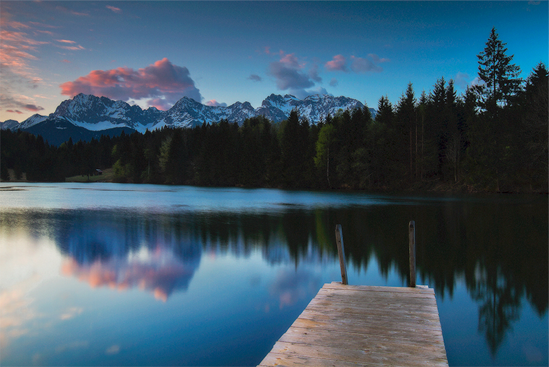 Lake with Mountains in the back