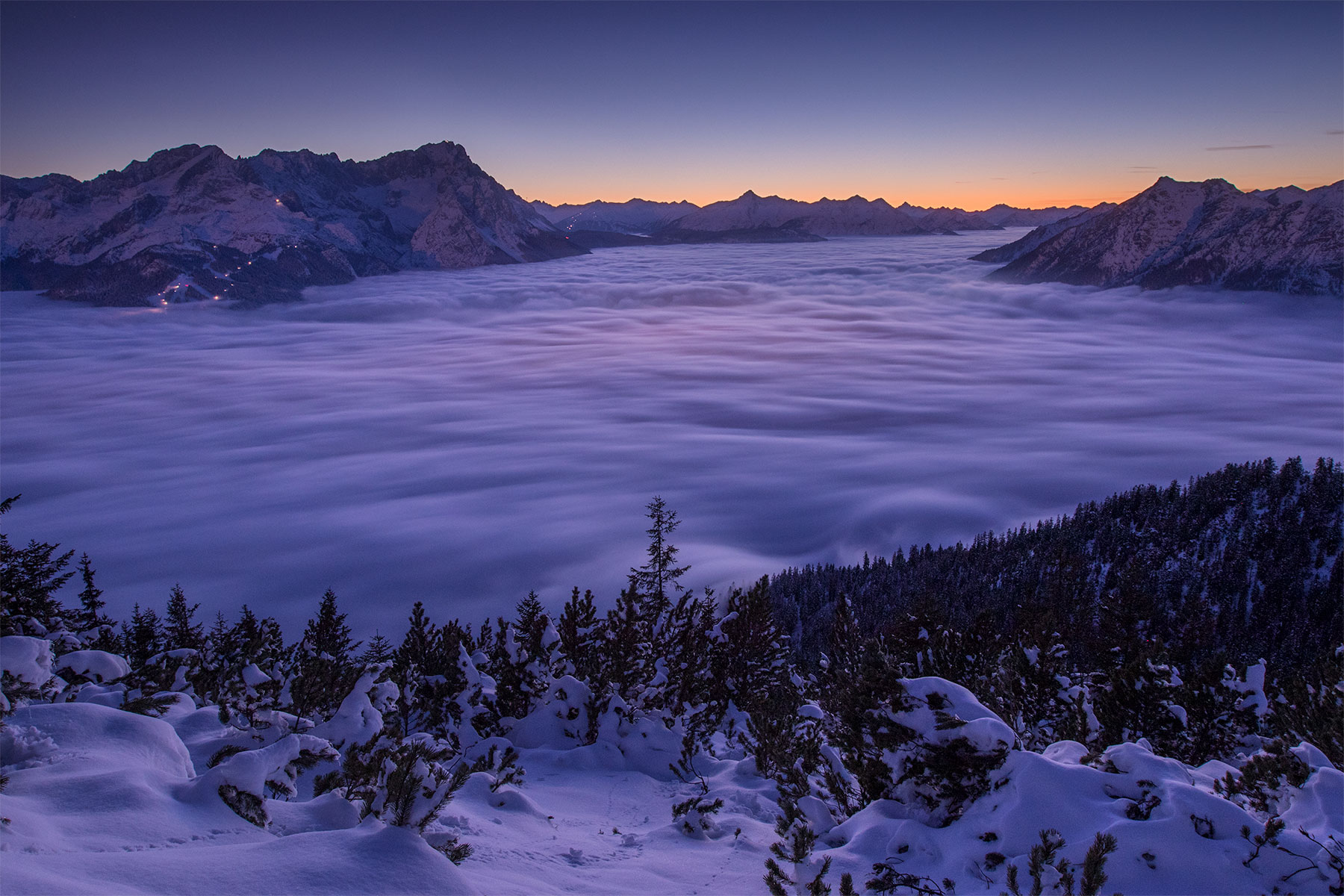 Above the mountains