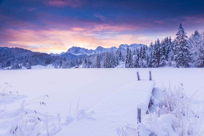 Bavarian Alps in Winter