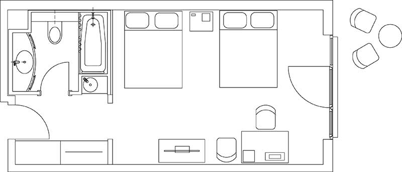 Standard room layout