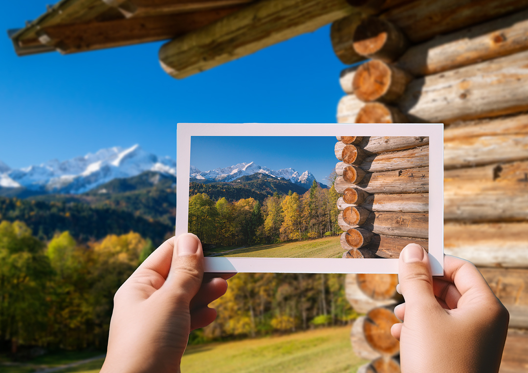 Edelweiss in a photo frame