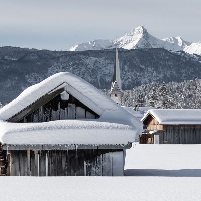 Bavarian Alps in Winter
